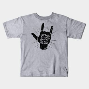 I May Be Old But I Got to See All the Cool Bands // Retro Music Lover // Vintage Old School Skeleton Guitar Rock n Roll // Rock On Hand Sign Alt Kids T-Shirt